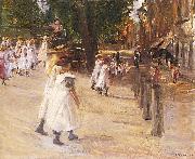 On the Way to School in Edam Max Liebermann